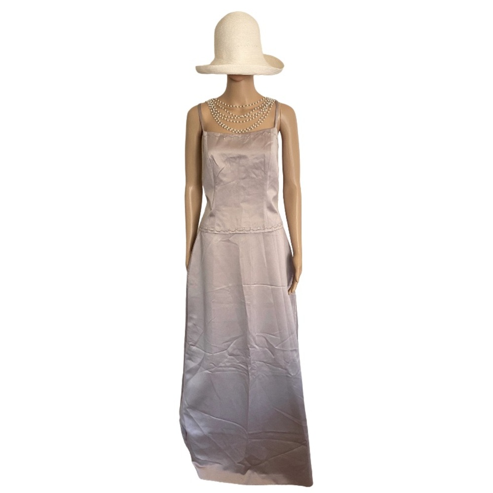 DESSY CREATIONS By Vivian DESSY Diamond Formal Satin Two Piece Set Size 10